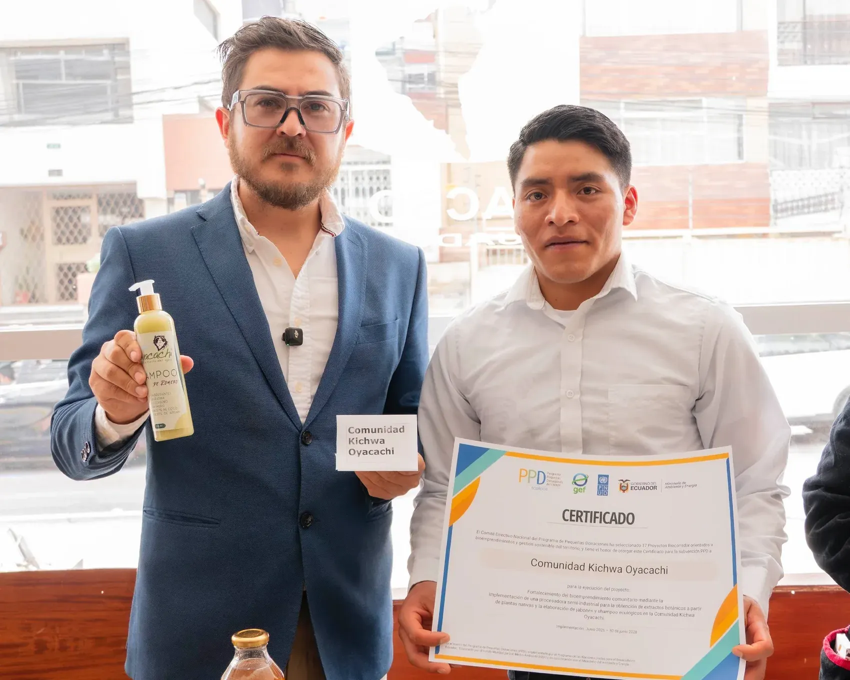 Francisco Durán durante la presentación de iniciativas comunitarias vinculadas al PPD